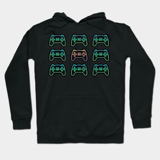 Minimalist Colorful Controllers Hoodie